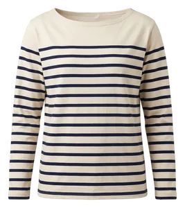 Ringel-Longsleeve Ecru/Navy
