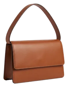 Schultertasche Cognac