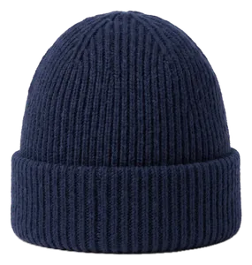 Rippstrickmütze Navy
