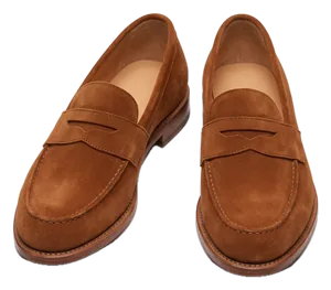 Wildleder-Loafer Cognac
